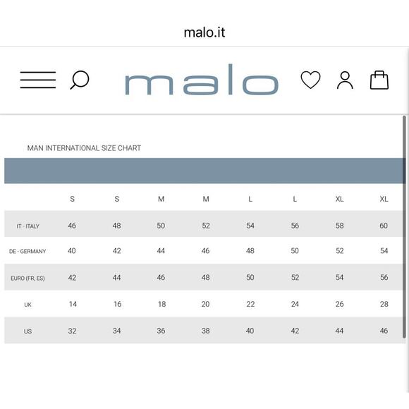 Malo Sweater Mens Large Navy Polo Long Sleeve Italy Luxury Knit Cotton sz 54 - Picture 10 of 10